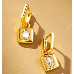 NWT small gem huggie earrings